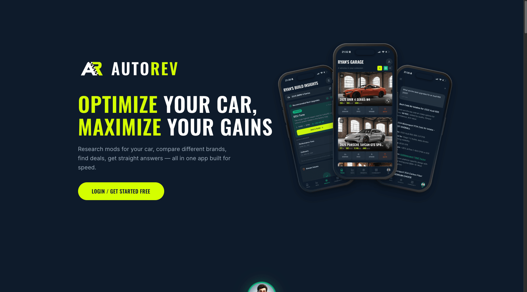AutoRev — Find what drives you